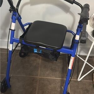 Blue Walker with Seat